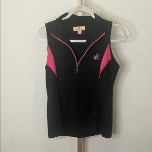 Sport Haley Sleeveless Shirt Black Pink Small